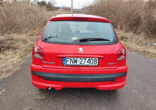 Peugeot 206 plus cena 7500 przebieg: 133000, rok produkcji 2011 z Kwidzyn małe 29